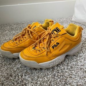 Fila yellow sneakers- women’s size 8
